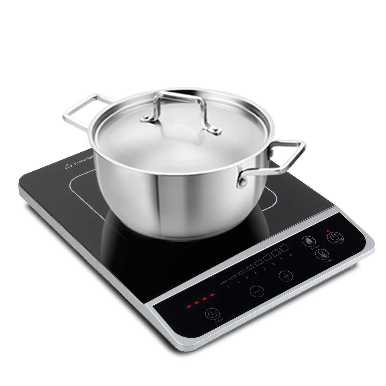 Della 1800W Portable 11" Induction Cooktop with 1 Burner & Reviews